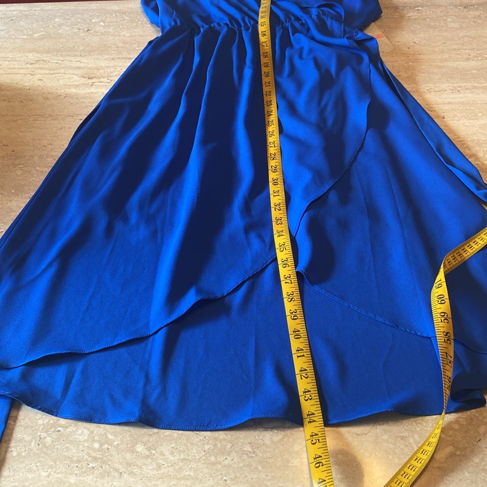 NWT Gianni Bini blue wrap dress, see measurements and photos below - Picture 7 of 12